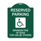 Signmission Reserved Parking Minimum Fine of $250 for Use by Others Accessible Alum, 18" x 24", GW-1824-23064 A-DES-GW-1824-23064 - alternate 1